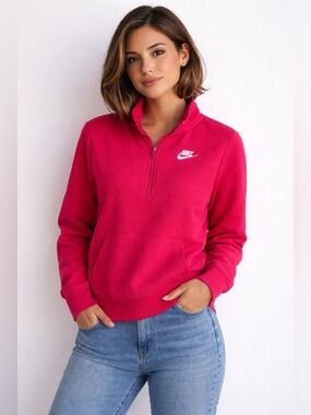 NWT Nike NSW Club Fleece Quarter Zip